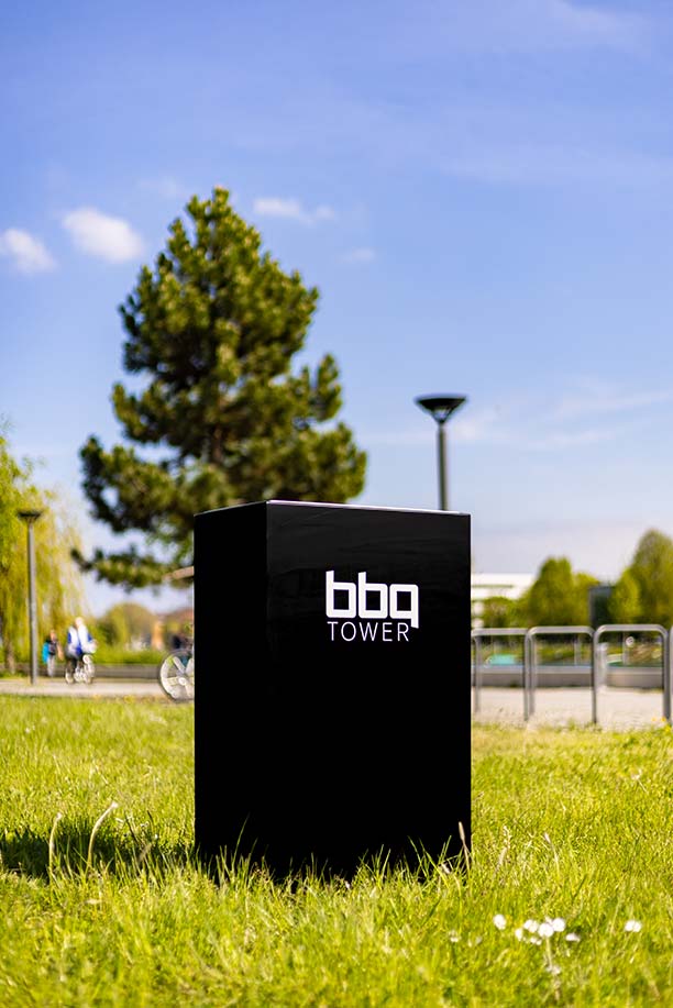 BBQ Tower - hochwertiger Elektrogrill, Elektrogrillanlage für öffentliche Parkanlagen, Städte / Kommunen, Campingplätze